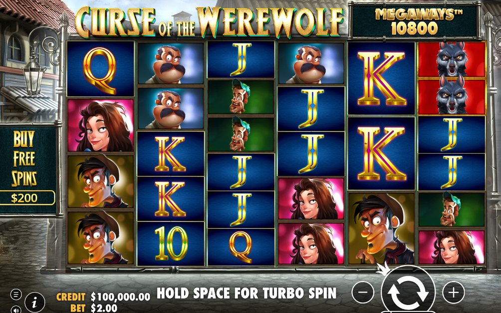 Curse of the Werewolf Megaways