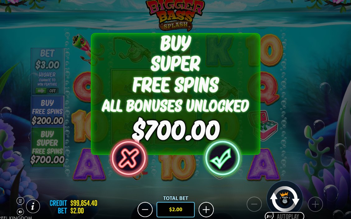 Free Spins round with Wild collecting Money Fish values