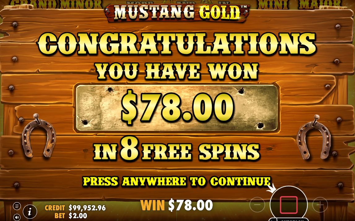 Win screen with Money Collect added to the payline win